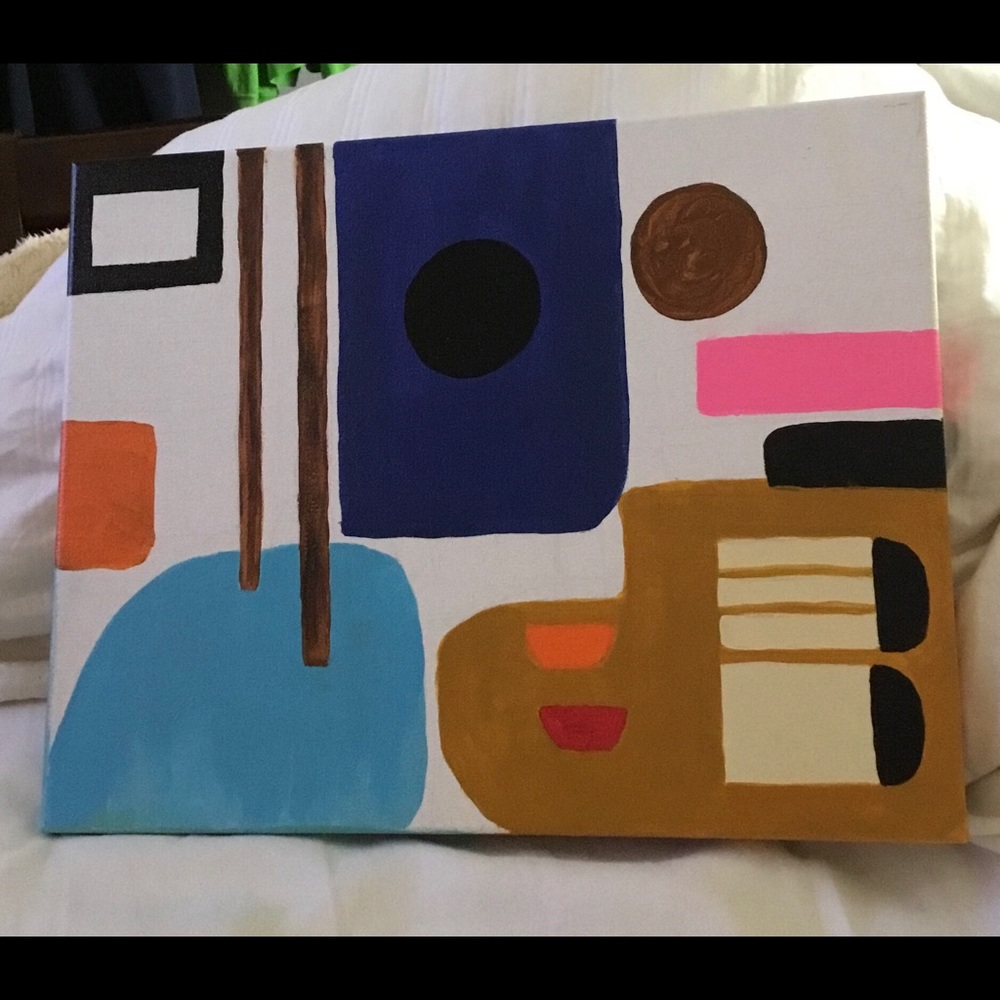 Original Abstract Geometric..
